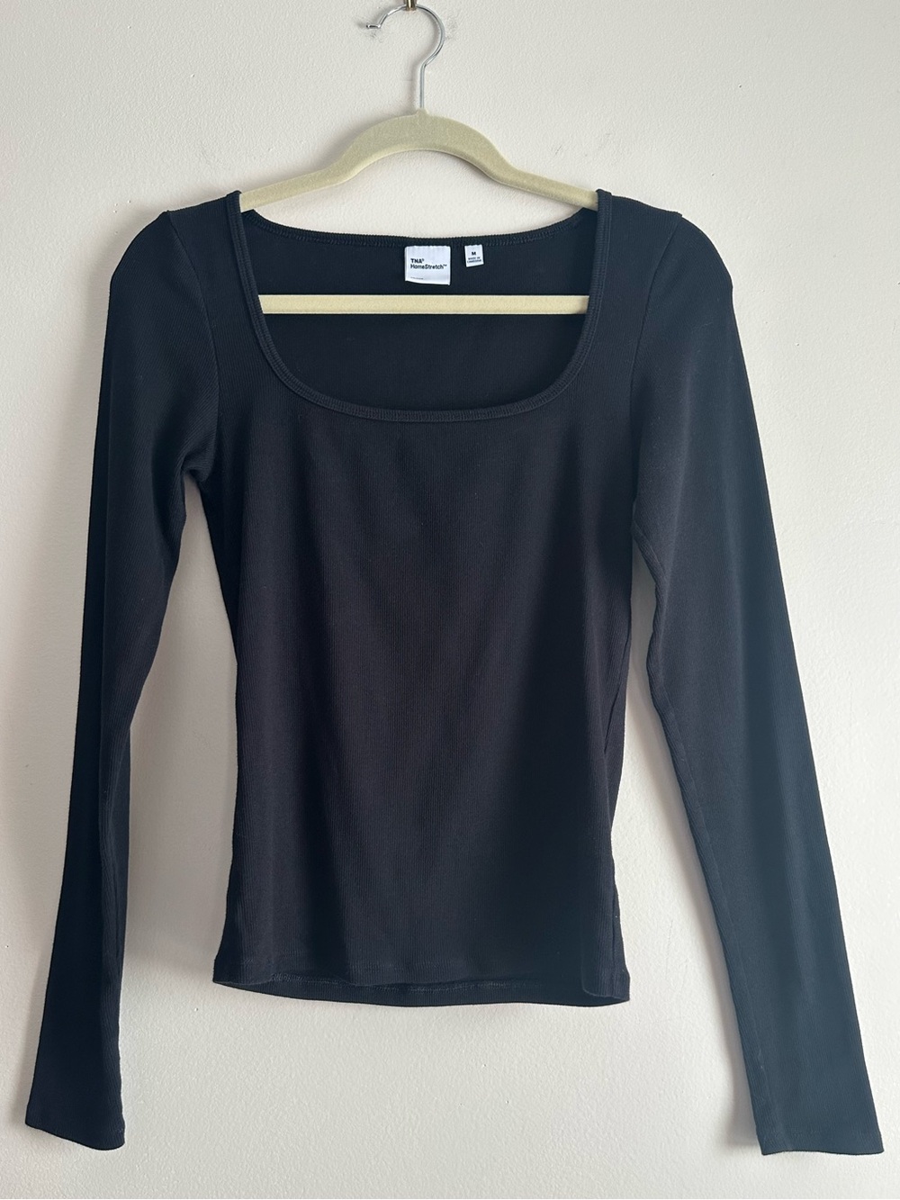 TNA • Homestretch Rib Squareneck Long Sleeve Top